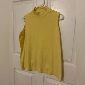 Mountain Lake Yellow Sleeveless Top